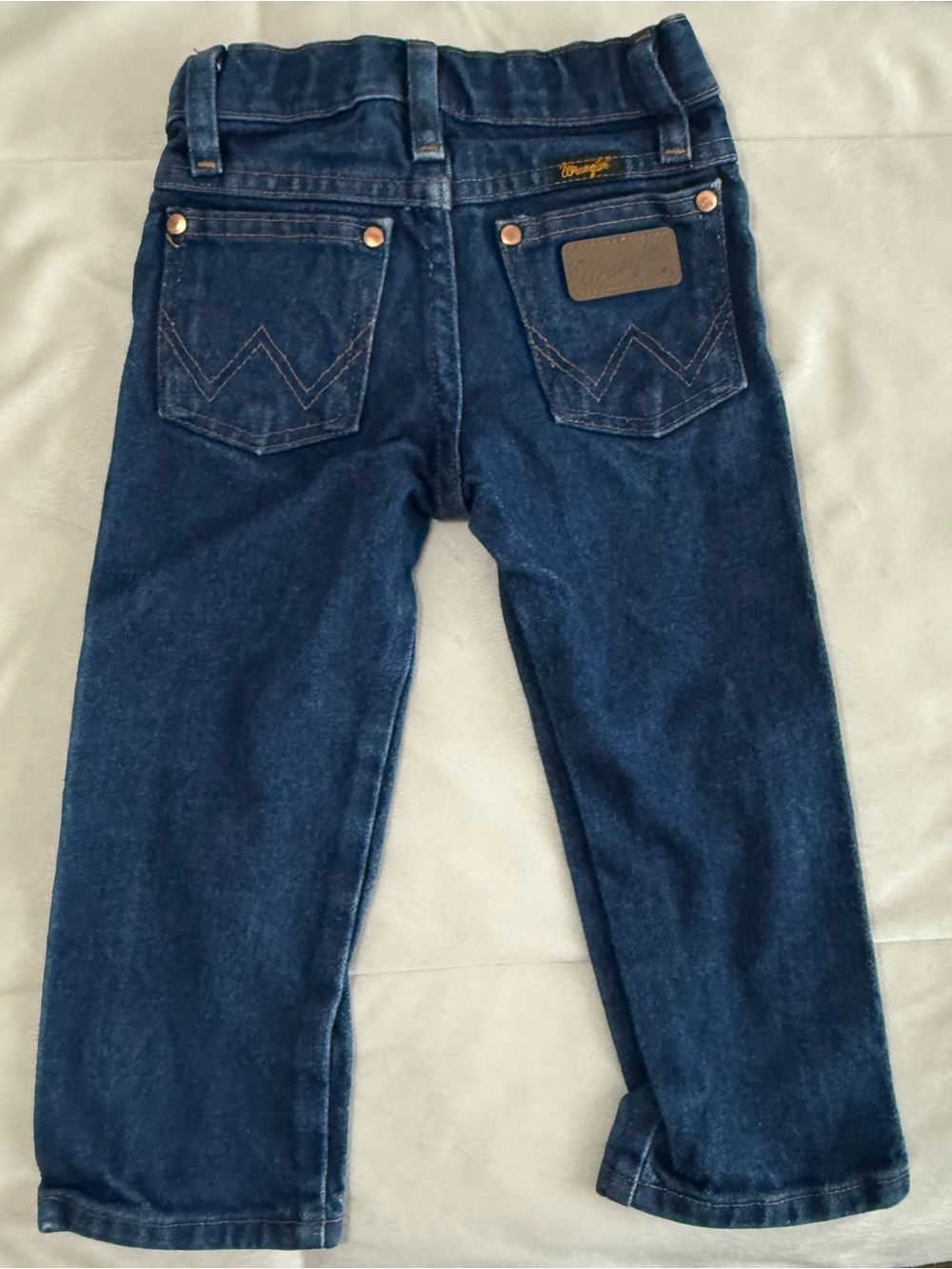 Wrangler Toddler Boys 3T Slim Dark Wash Western Jeans 13MWZ Cotton